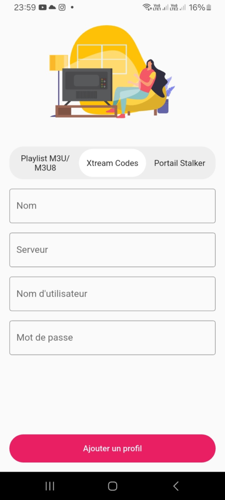 Informations Xtream Codes